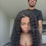 water wave glueless lace wig install video