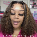 human hair highlight water wave glueless 7x5 lace wig