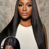 Wavymy HD Lace Wear Go Wigs Dome Cap Glueless Straight  4x6 Lace Closure Wigs 180% Density