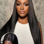 straight HD lace glueless wig human hair