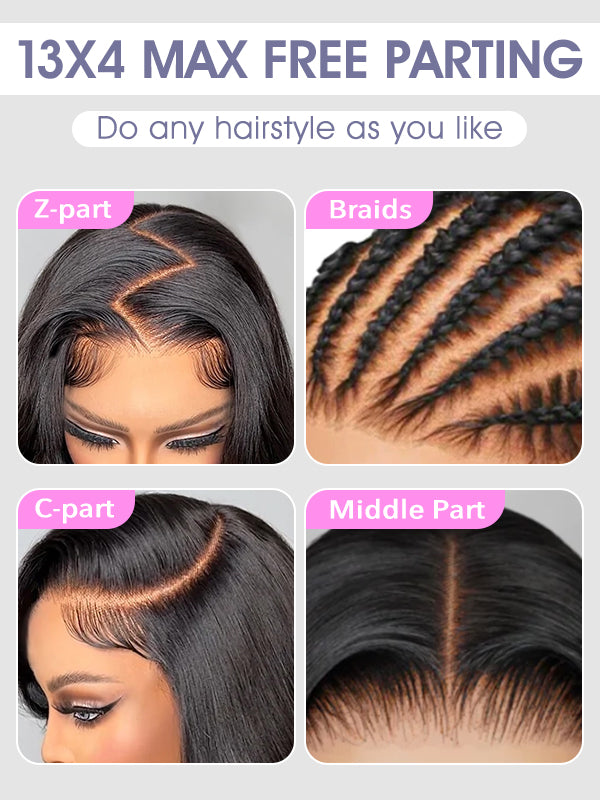 13x4 lace front wig: max free parting