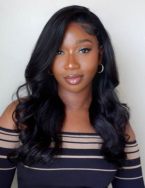 glueless c part body wave layered wigs