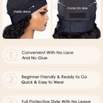 the cap of headband wigs human hair