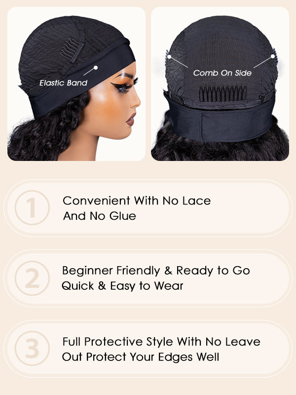 the cap of headband wigs human hair