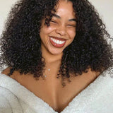 Wavymy M-Cap 9x6 Lace Kinky Curly Wear Go Wigs Pre-bleached Wig 180% Density