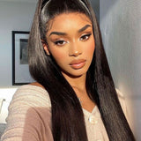 Wavymy 13x6 Lace Straight Hair  Frontal Wigs Pre Plucked Hairline Lace Frontal Human Hair Wigs  180% Density