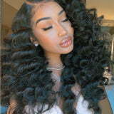 Wavymy 6x4 HD Lace Closure Glueless Wear Go Wigs  Wand Curl Wave 180% Beginner Friendly Wig