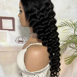 Wavymy 6x4 HD Lace Closure Glueless Wear Go Wigs  Wand Curl Wave 180% Beginner Friendly Wig