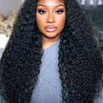 pre-bleached water wave glueless lace wigs