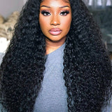 Wavymy Upgrade Water Wave No Leave Out V Part Wig Human Hair Wear Go Glueless V Part Wig For Women 180% Density