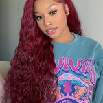99j hair color water wave wig 100% human hair