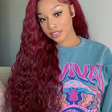 99j hair color water wave wig 100% human hair