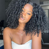 Wavymy Finger Curly M-Cap 9x6 Lace Wear & Go Glueless Wigs Pre-plucked Wig 250% Density