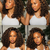 highlight water wave glueless 7x5 lace wig natural hairline