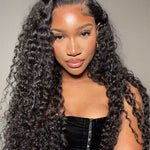 flip-over water wave glueless lace wigs