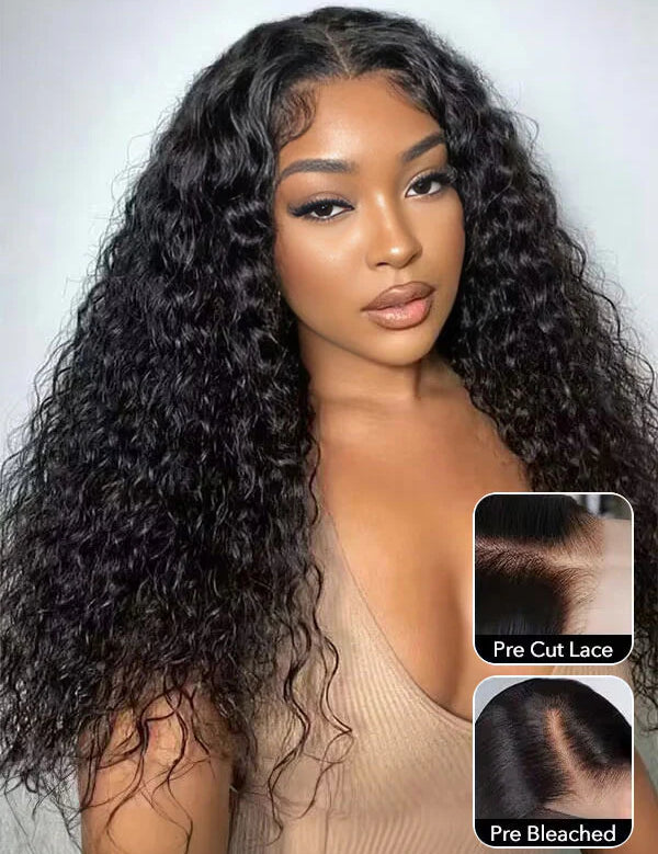deep wave HD lace glueless wig human hair
