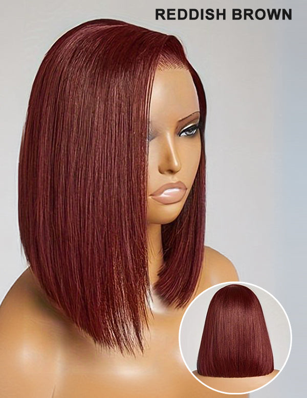 Wavymy Hd Lace Wear Go Glueless Bob Wigs Dome Cap Straight 6x4 Lace Closure Wigs 180 Denisity 8-14 Inches