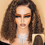 Wavymy Wear Go Casual Blonde Highlights Water Wave 4x6 Lace Wigs Dome Cap Glueless with Natural Hairline Wig