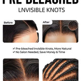 Wavymy Kinky Curly M-Cap 9x6 Lace Wear & Go Wigs Pre-plucked Pre-bleached Wig 180% Density