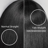 Wavymy Silky Press Yaki Straight 9x6 Lace Wear & Go Pre-Everything Wig 180% Density