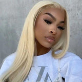 Wavymy 613 Blonde Straight HD Lace Wigs 4x4  Lace Closure Human Hair Wigs