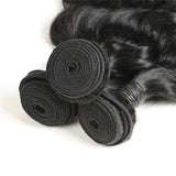 Wavymy Loose Deep Wave Virgin Hair Weave 3 Bundles With 13x6 Lace Frontal
