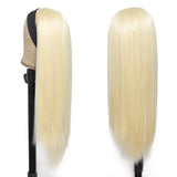 Wavymy 613 Blonde Straight Headband Wig Virgin Human Hair Glueless wig Customize color Wigs