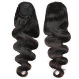 body wave drawstring human hair ponytail