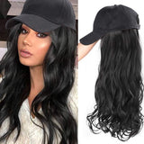 Wavymy Body Wave Natural Color Hat Wigs With Human Hair Baseball Cap Wigs With Hair Attached
