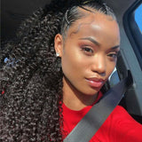 Wavymy Kinky Curly Drawstring Ponytail Wrap Around Ponytail Human Hair