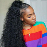Wavymy Kinky Curly Drawstring Ponytail Wrap Around Ponytail Human Hair