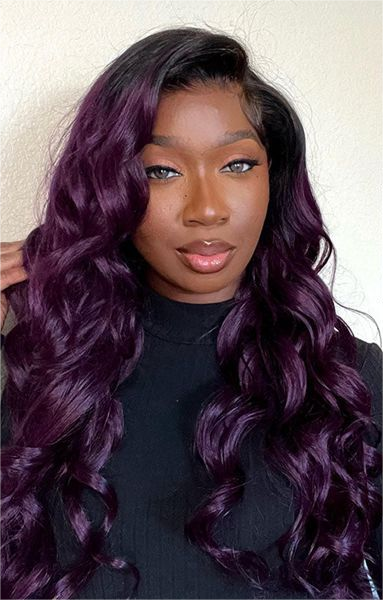 The Allure of Purple Human Hair Wigs: Types, Characteristics, and Care