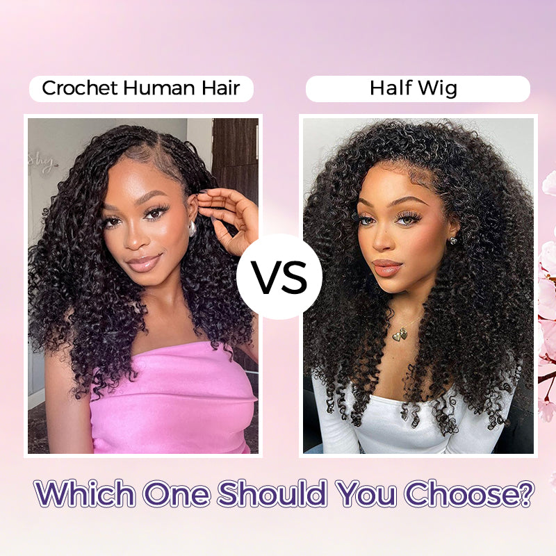 Crochet Human Hair vs. Half Wig: Which One Should You Choose?