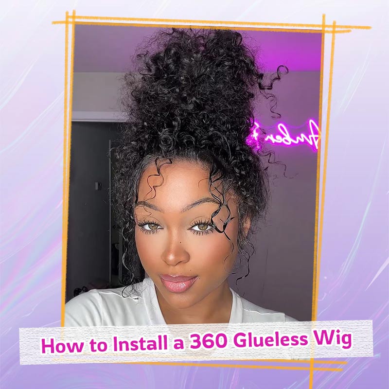 How to Install a Drawstring 360 Glueless Wig?