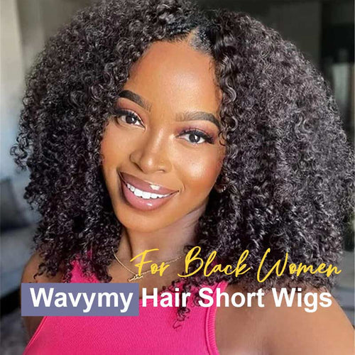 Wavymy Hair Short Wigs For Black Women