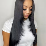 Wavymy 13x4 Lace Front Wig Straight Wig With Layers Cut Lace Wig