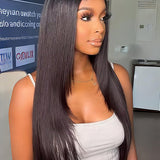 Wavymy 13x4 Lace Front Wig Straight Wig With Layers Cut Lace Wig