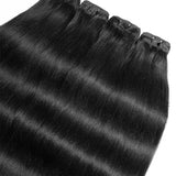 Wavymy Yaki Straight Bundles Virgin Human Hair Weave 2/3/4 Bundles Natural Black