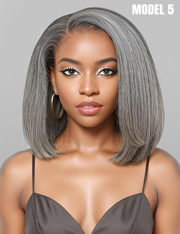 Wavymy Side Part Colored Bob Wigs 7x5 Lace Closure Wig Wear & Go Glueless Wigs Dome Cap 250% Density