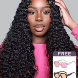 Wavymy M-Cap 9x6 Lace Water Wave Wear & Go Pre-bleached Wig 180% Density