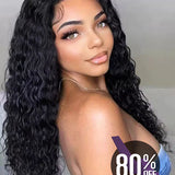 80% Off | Wavymy  Deep Wave HD Lace Wear & Go Wigs Dome Cap Glueless 4x6 Lace CLosure Wig 180% Density