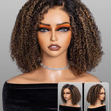 $199 For Any 2 | Wear Go Casual Blonde Highlights Water Wave 4x6 Lace Wigs + Wear Go Glueless Honey Blonde Highlight Kinky Curly 4x6 Pre-bleached Wigs