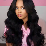 Wavymy Body Wave No Leave Out V Part Wig Human Hair Wear Go Glueless V Part Wig For Women 180% Density