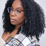 Wavymy Upgrade 9x6 T-Part Lace Kinky Curly Wig Pre-Plucked Wear Go Glueless Wigs 180% Density