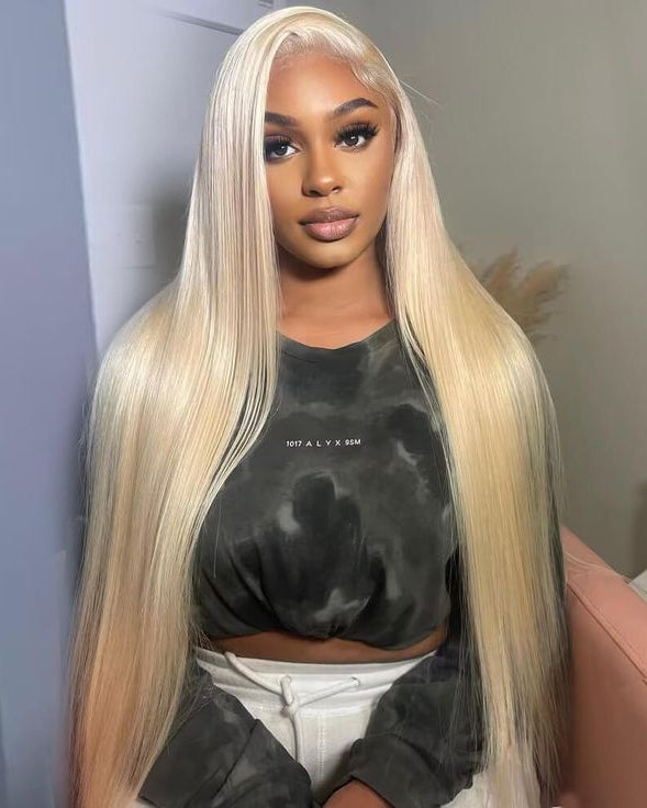 Wavymy 613 Ash Blonde Colored Wear GO Glueless Pre-Cut 7x5 Lace Closure 180% Blonde Color Perfect Summer Wig