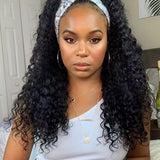 Wavymy Deep Wave Headband Wig 180% Glueless Wigs 100% Virgin Human Hair