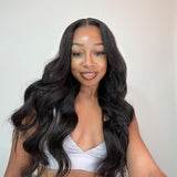 Wavymy Pre-bleached HD Lace Wear Go Wigs Dome Cap Glueless 4x6 Lace Closure Wig Body Wave 180% Denisity