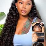 Wavymy New HD Lace Wigs Deep Wave Hair 13x4 Lace Front Wig Natural Black Color Human Hair Wigs For Women Pre Plucked