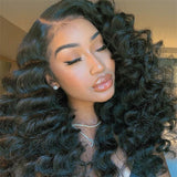 Wavymy 4x6 HD Lace Closure Glueless Wear Go Wigs  Wand Curl Wave 180% Beginner Friendly Wig