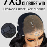 Wavymy Reddish Brown Afro Kinky Curly 7x5 Lace Wear & Go Glueless Wigs Dome Cap 180% Density Layered Curly Hairstyle